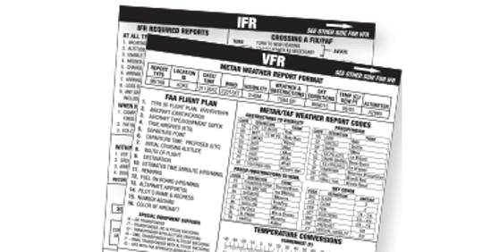 VFR/IFR Cockpit Card