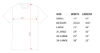 Airplane Mode T-Shirt Size Chart