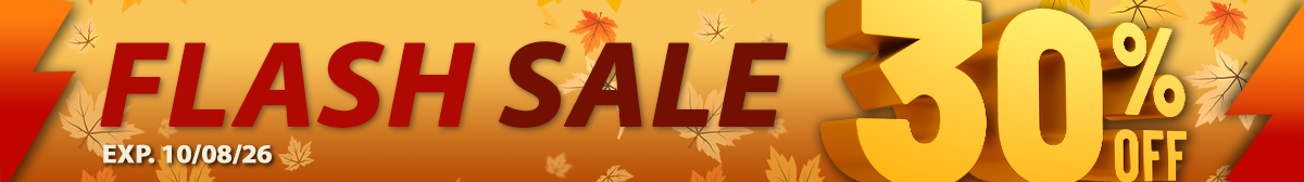 30% Off Flash Sale