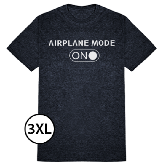 Airplane Mode T-Shirt 3XL
